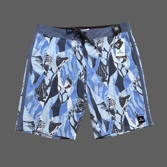 Rip Curl Mens Boardshorts Mirage Rod Lord 20" Multicolor Size 36 NWT - Picture 1 of 10